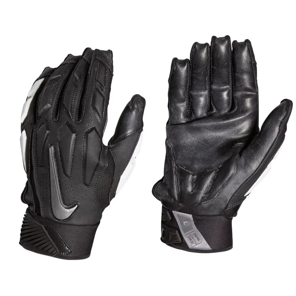 Nike D-Tack 6.0 Football Gloves, Black/White, Adult Unisex Size L #NFG21937 - Picture 9 of 9